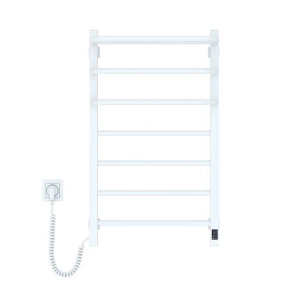 Vertaduro - Електрически сушилник за кърпи с термостат DOR 155W/230V 80x48 cm IP44 бял ляв