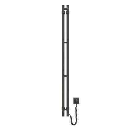 Vertaduro - електрически сушилник за кърпи с термостат VEO 106W/230V 150x9 cm IP44 черен, десен