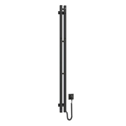 Vertaduro - електрически сушилник за кърпи с термостат VEO 106W/230V 150x9 cm IP44 черен, десен