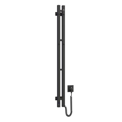 Vertaduro - Електрически сушилник за кърпи с термостат VEO 70W/230V 120x9 cm IP44 черен десен