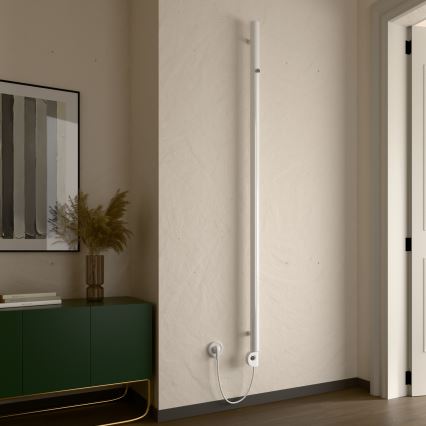 Vertaduro - Радиатор за баня ERDA с термостат, 400 W, 180x5 см, бял