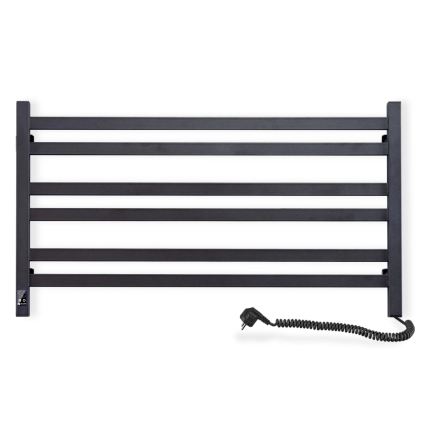 Vertaduro - Електрически сушилник за кърпи с термостат AVA 181W/230V 50x90 см IP44 черен десен