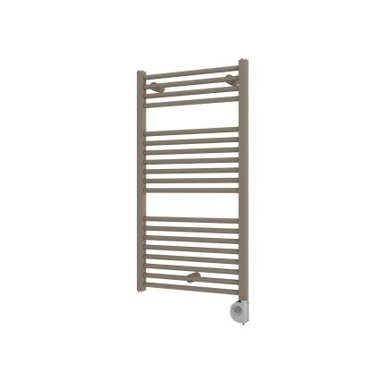 Vertaduro - Радиатор за баня с термостат DENISE 400 W 94x50 см таупе