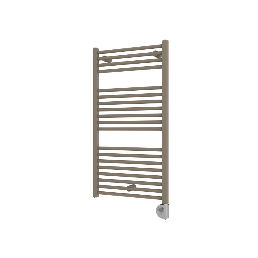 Vertaduro - Радиатор за баня с термостат DENISE 400 W 94x50 см таупе