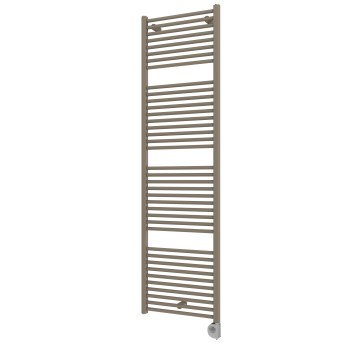 Vertaduro - Радиатор за баня с термостат DENISE, 800 W, 178 x 50 см, таупе