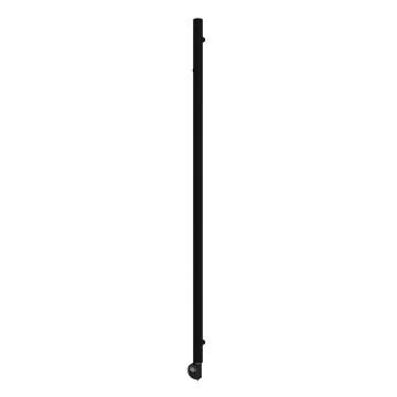 Vertaduro - Радиатор за баня с термостат ERDA 400W 180x5 cm черен