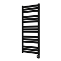 Vertaduro - Радиатор за баня с термостат LUCY, 600 W, 125 x 50 см, черен