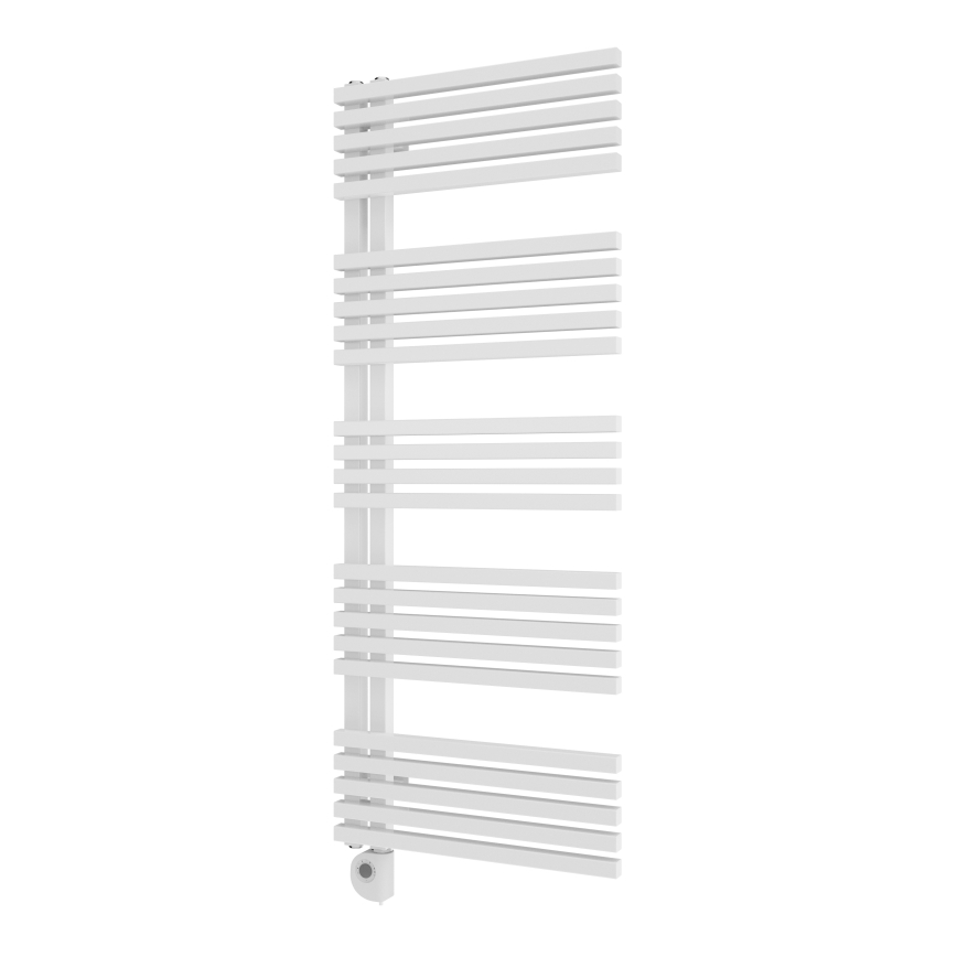 Vertaduro - Радиатор за баня с термостат MICHELLE 600 W 129x50 см бял
