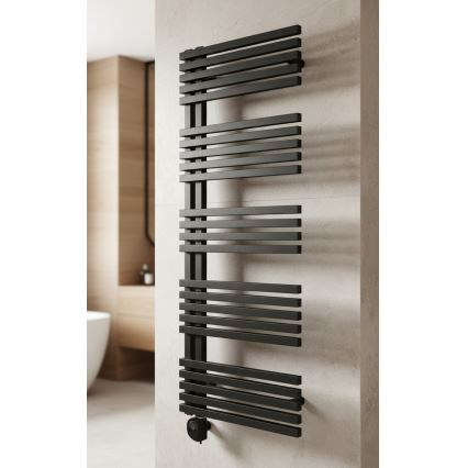 Vertaduro - Радиатор за баня с термостат MICHELLE 600W 129x50 cm антрацит