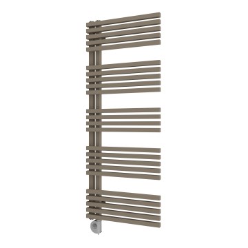 Vertaduro - Радиатор за баня с термостат MICHELLE 600W 129x50 cm таупе
