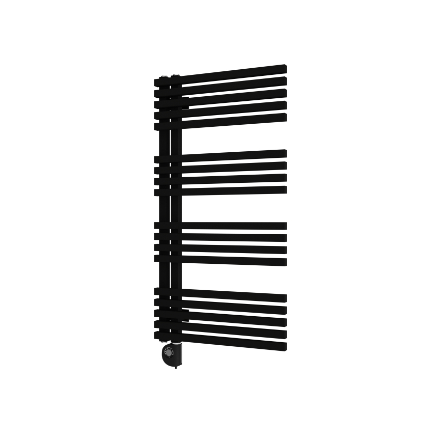 Vertaduro - Радиатор за баня с термостат MICHELLE 600W 97x50 cm черен