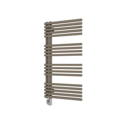 Vertaduro - Радиатор за баня с термостат MICHELLE 600W 97x50 см таупе