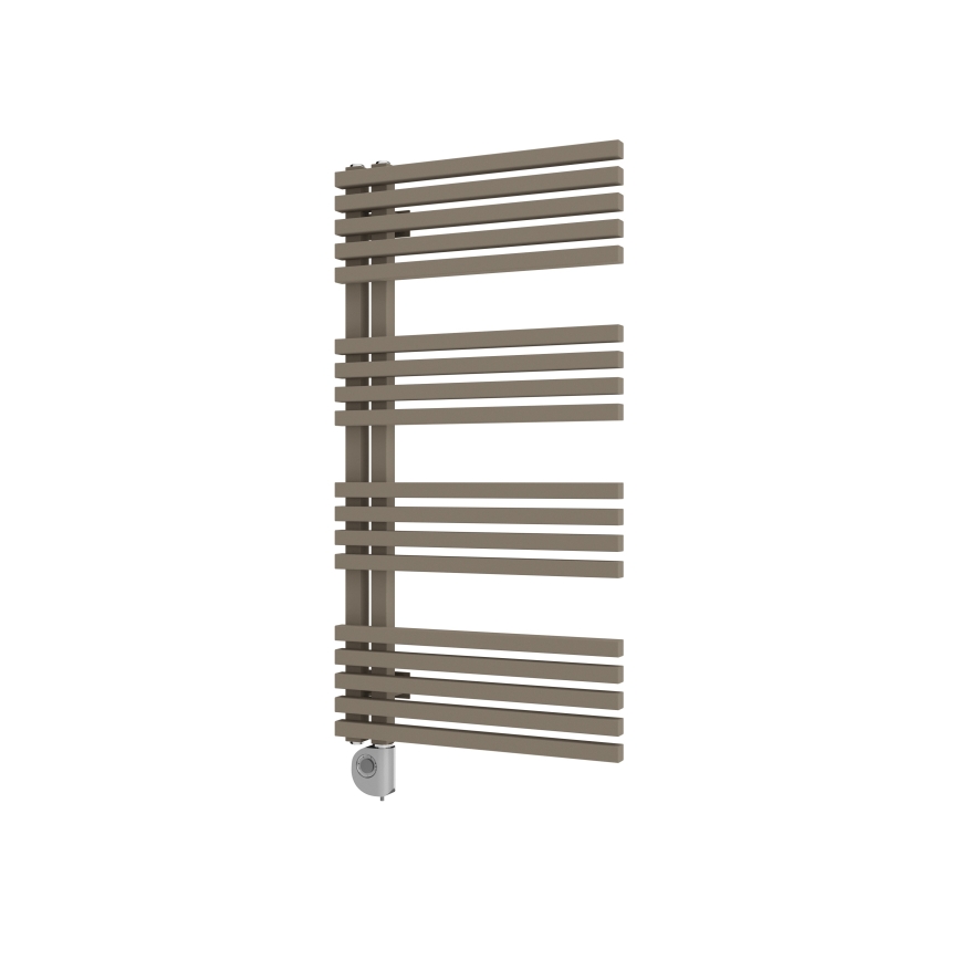 Vertaduro - Радиатор за баня с термостат MICHELLE 600W 97x50 см таупе