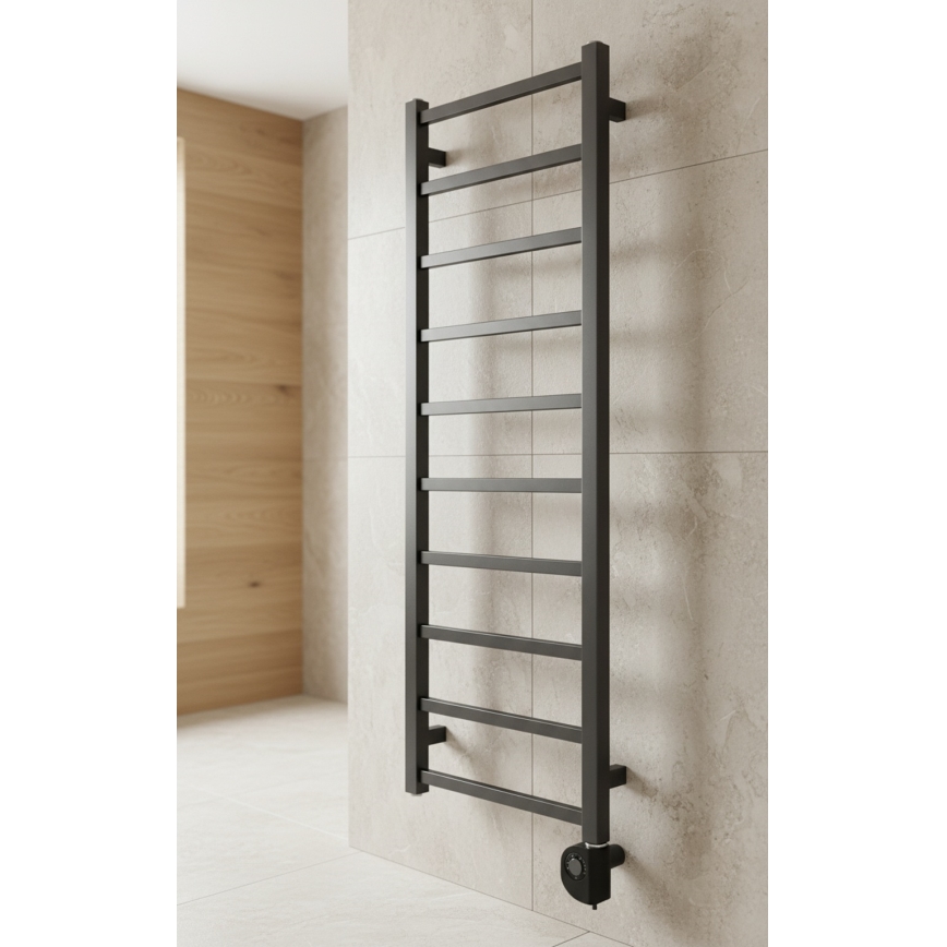 Vertaduro - Радиатор за баня с термостат ZOE 400W 114x40 cm антрацит