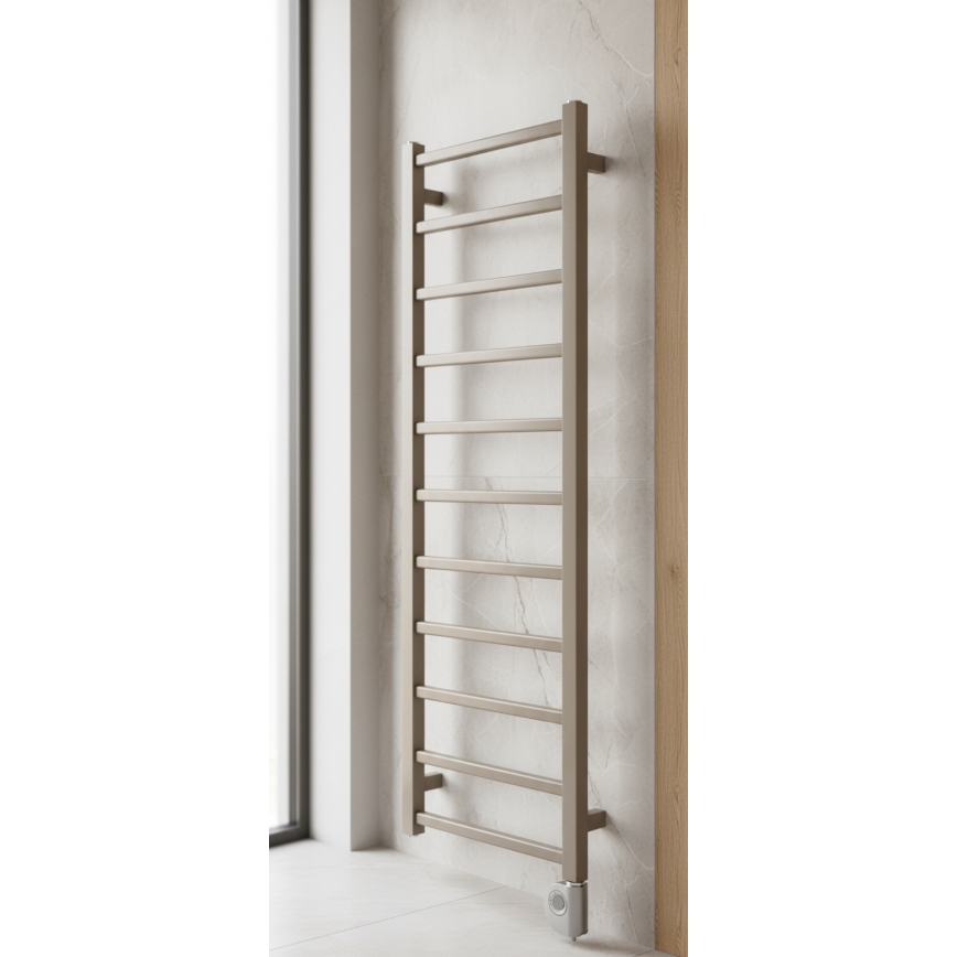 Vertaduro - Радиатор за баня с термостат ZOE 400W 114x40 cm таупе