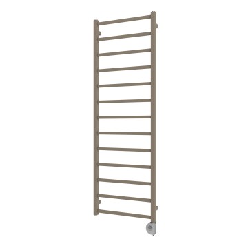 Vertaduro - Радиатор за баня ZOE с термостат, 400 W, 150 x 50 см, таупе