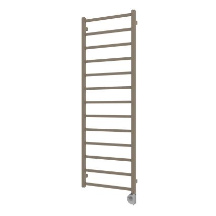 Vertaduro - Радиатор за баня ZOE с термостат, 400 W, 150 x 50 см, таупе
