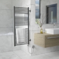 Vertaduro - Въртящ се радиатор за баня с термостат MEG 600W 118x50 cm антрацит