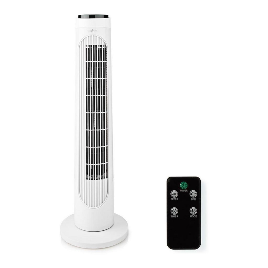Вертикален вентилатор 50W/230V бял + д.у.