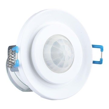 Вграден сензор за движение PIR 360° 400W/230V бял
