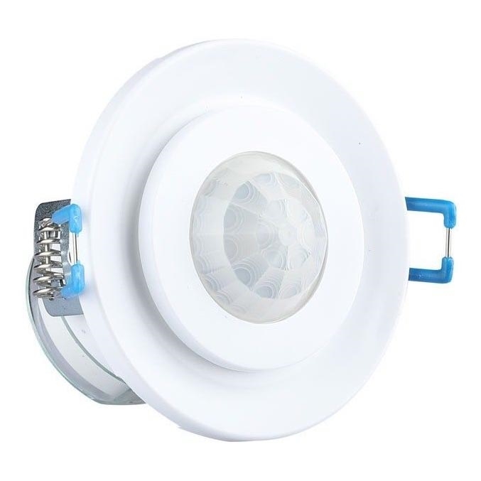 Вграден сензор за движение PIR 360° 400W/230V бял