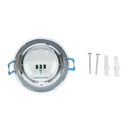 Вграден сензор за движение PIR 360° 400W/230V бял