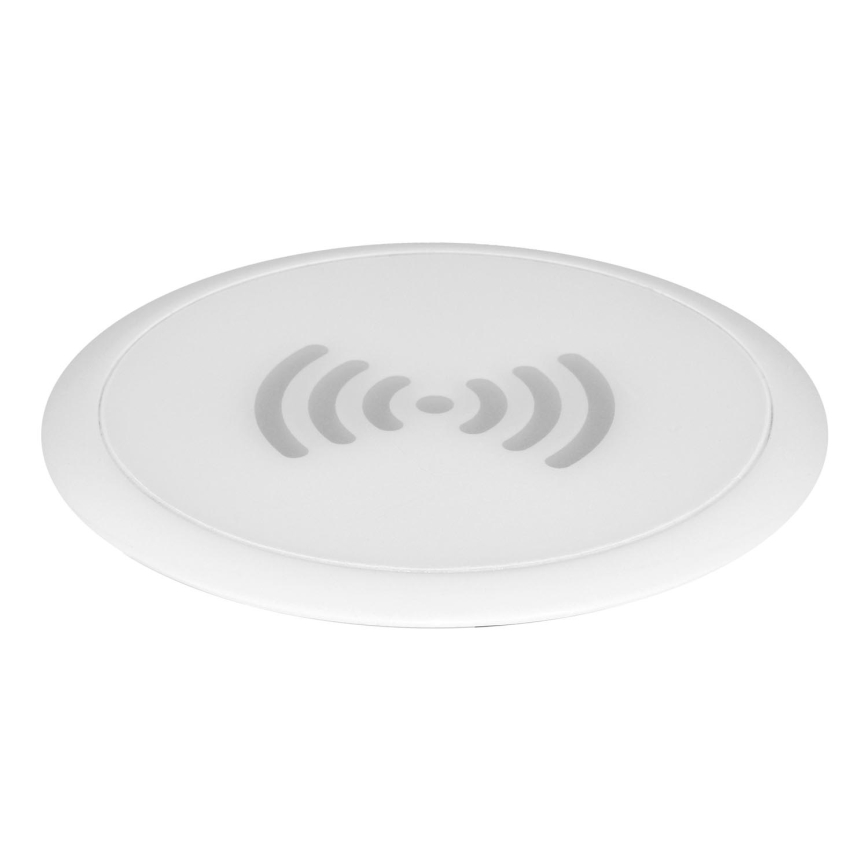 Вградено безжично зарядно устройство бял