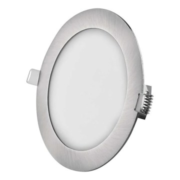 Вградено LED осветително тяло NEXXO LED/12,5W/230V 3000/3500/4000K, сребристо, диаметър 17 cm