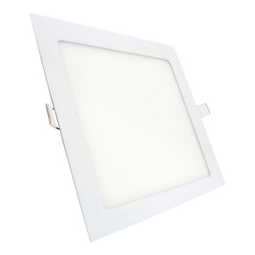 Вградено LED осветително тяло QTEC, 15 W, 230 V, 2700 K, 19×19 см