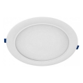 Вградено LED осветително тяло SIGARO LED/18W/230V 3000/4000/6500K Ø 22 см, бяло