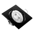 Вградено осветително тяло 1xGU10/MR16/10W/230V 9x9 cm черно