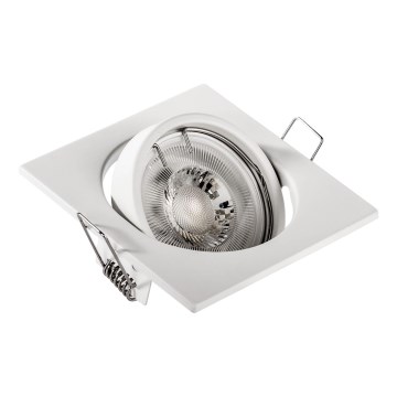 Вградено осветително тяло 1xGU10/MR16/10W/230V 9x9 см бяло