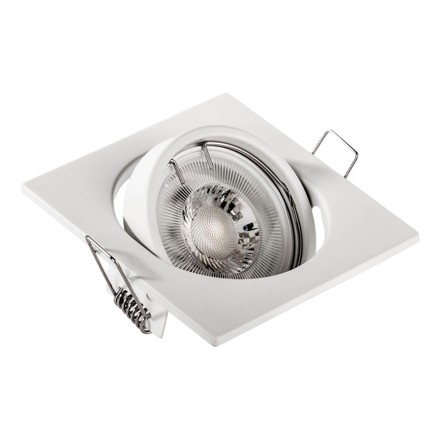 Вградено осветително тяло 1xGU10/MR16/10W/230V 9x9 см бяло