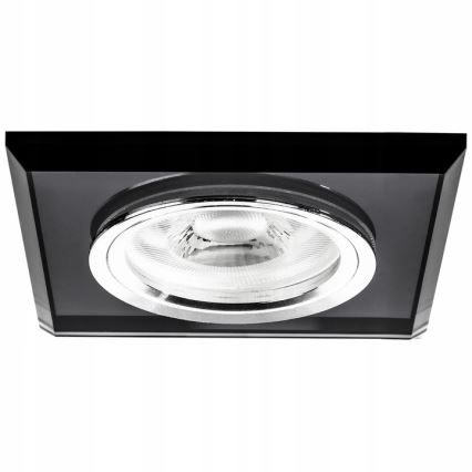 Вградено осветително тяло 1xGU10/MR16/10W/230V 9x9 см черно