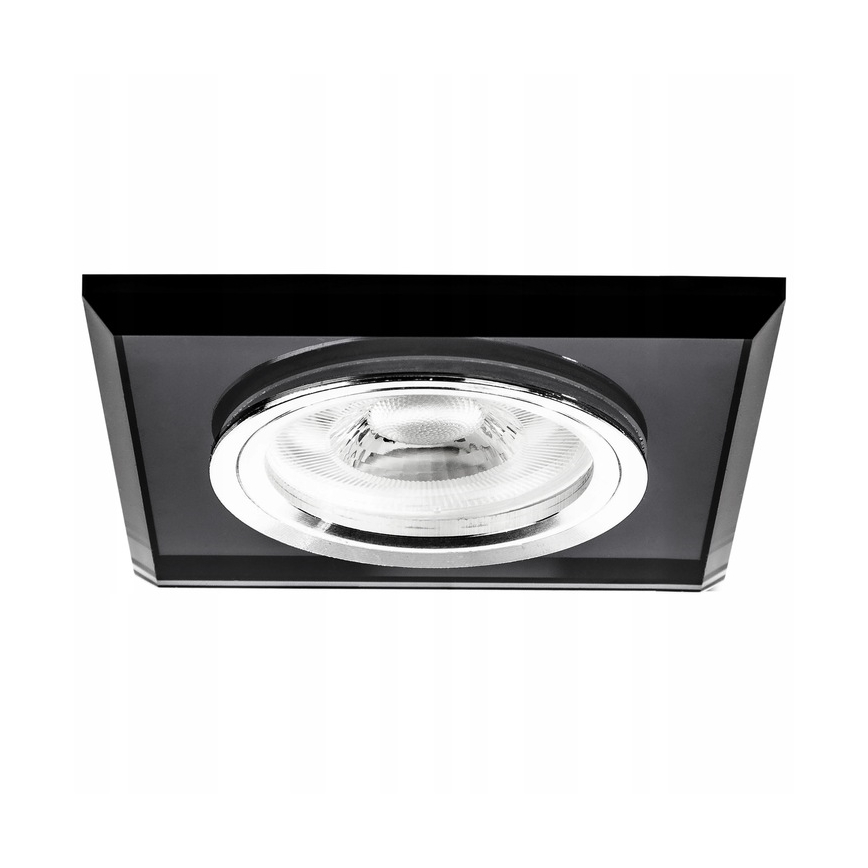 Вградено осветително тяло 1xGU10/MR16/10W/230V 9x9 см черно