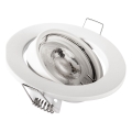 Вградено осветително тяло 1xGU10/MR16/10W/230V, Ø 9 см, бяло