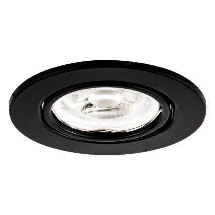 Вградено осветително тяло 1xGU10/MR16/10W/230V Ø 9 см, черно
