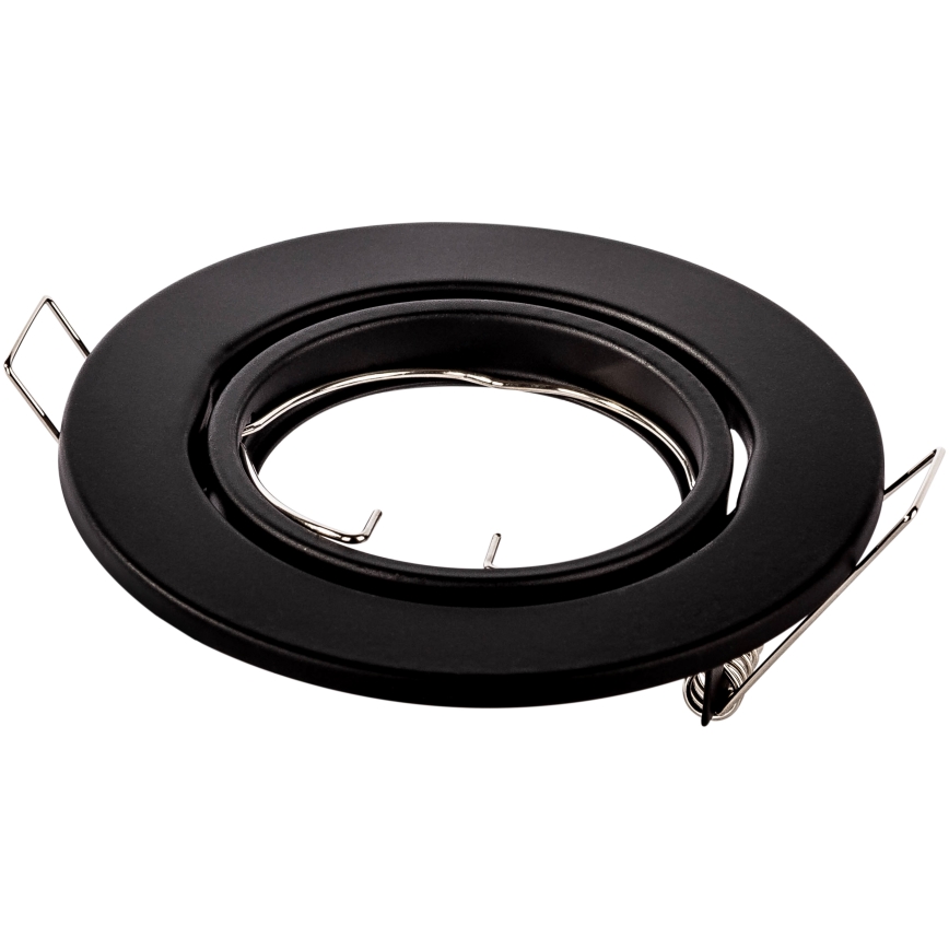 Вградено осветително тяло 1xGU10/MR16/10W/230V Ø 9 см, черно