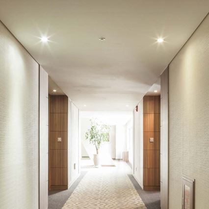 Вградена лампа GU10 Ø 9 см, черна