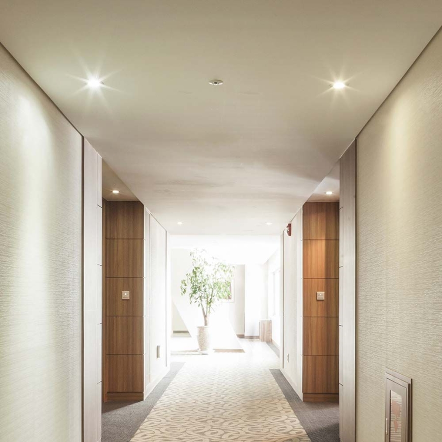 Вградена лампа GU10 Ø 9 см, черна