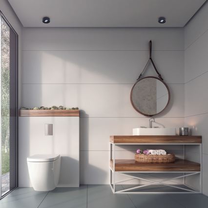 Вградена точкова лампа NUSA 1xGU5,3/MR16/50W/12V кръгла черна