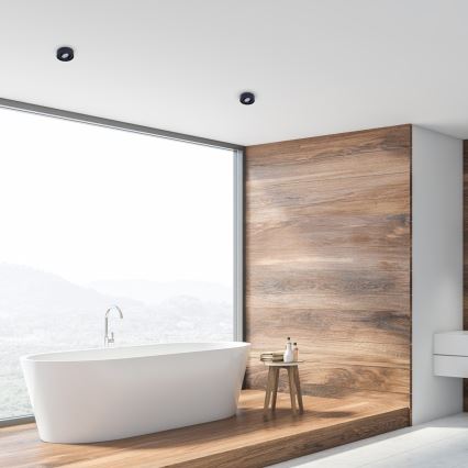 Вградена точкова лампа NUSA 1xGU5,3/MR16/50W/12V кръгла черна