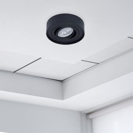 Вградена точкова лампа NUSA 1xGU5,3/MR16/50W/12V кръгла черна