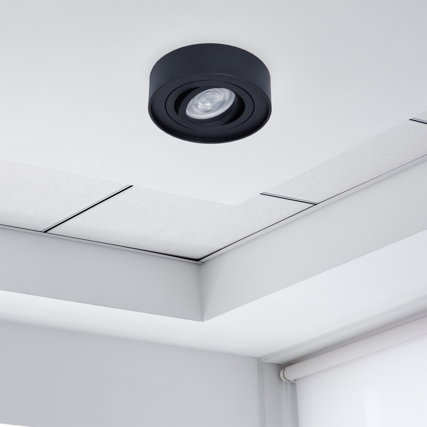 Вградена точкова лампа NUSA 1xGU5,3/MR16/50W/12V кръгла черна