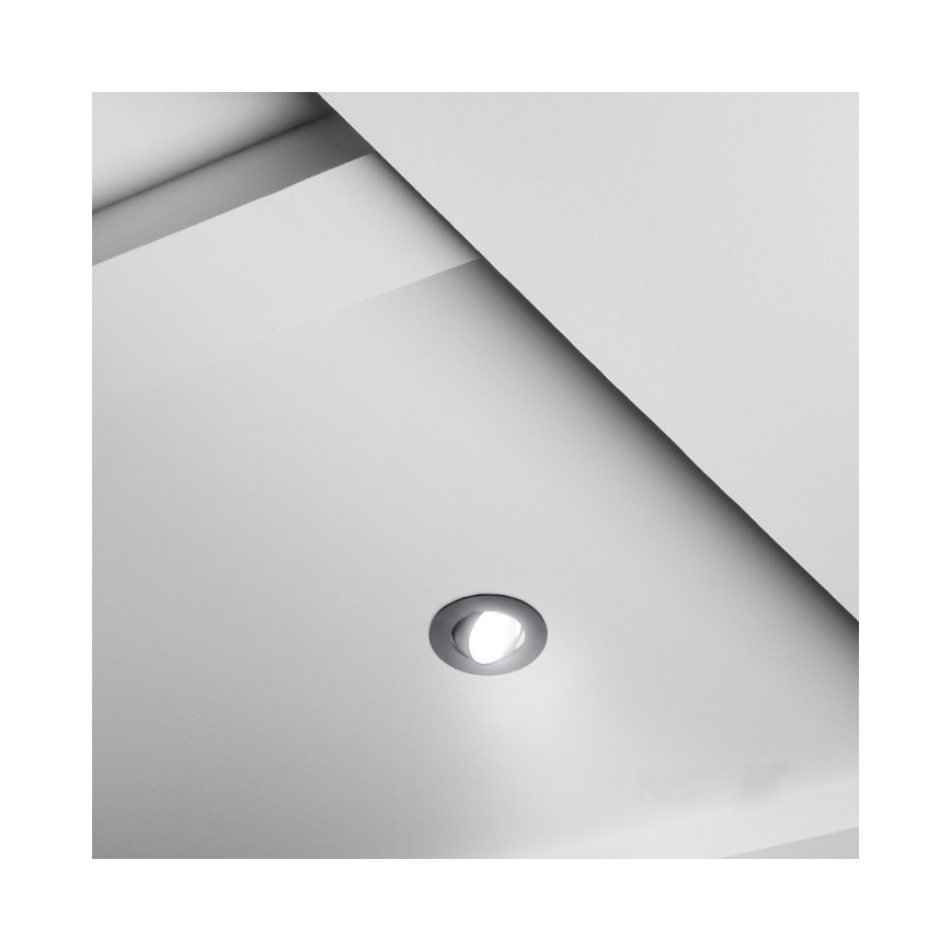 Вградено таванно осветително тяло BRINO LED/3/5/7W/230V 3000/4000/6500K черно