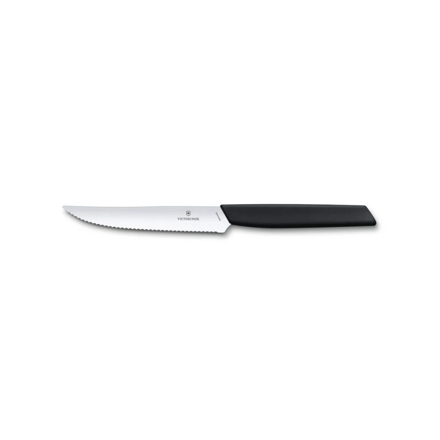 Victorinox - 12-частов комплект прибори SWISS MODERN, черен