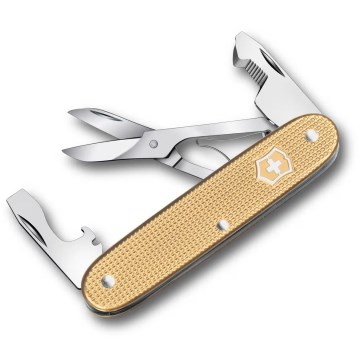 Victorinox - Многофункционален джобен нож COMPANION SLIM ALOX 9,3 см/6 функции златист