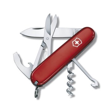Victorinox - Мултифункционално джобно ножче COMPACT 9,1 см/15 функции червен
