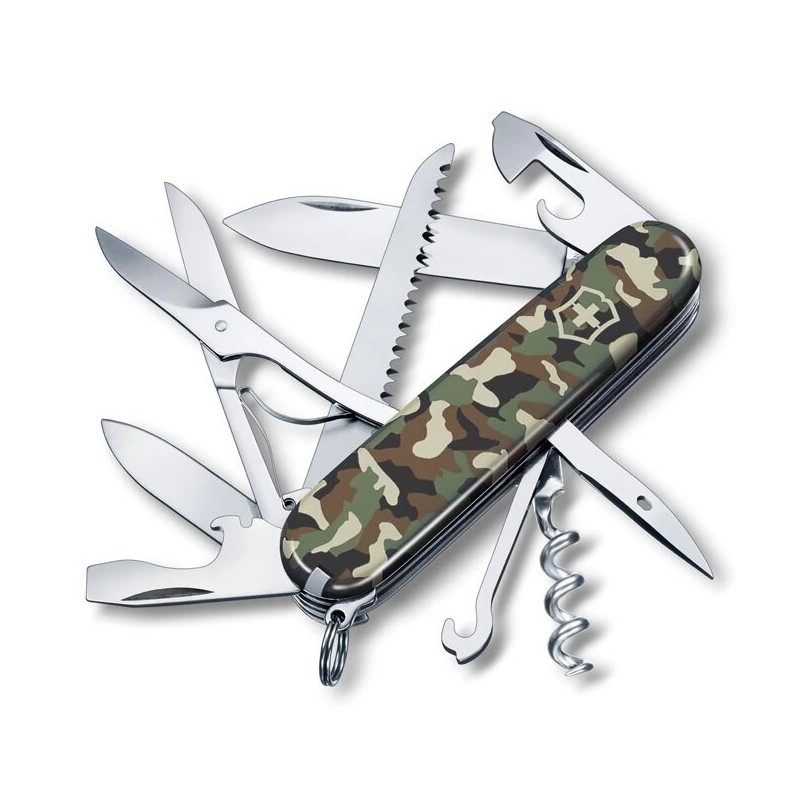 Victorinox - Мултифункционално джобно ножче HUNTSMAN 9,1 см/15 функции камуфлаж