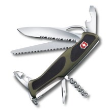 Victorinox - Мултифункционално джобно ножче 13 cм/12 функции черно/зелено